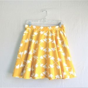 SOLD Anthropologie Charlotte Yellow  Skirt